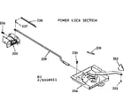 Kenmore 1039368011 power lock section diagram