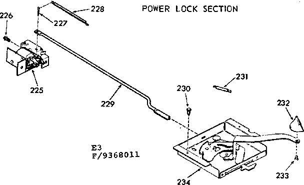 Power lock section