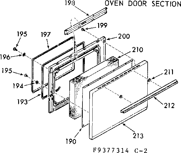 OVEN DOOR SECTION