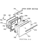 Oven door section