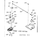 Kenmore 1039377344 power lock section diagram
