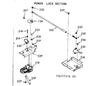 Kenmore 1039377326 power lock section diagram