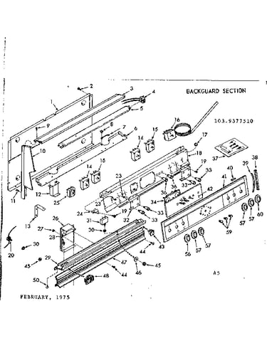 Backguard section