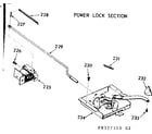 Kenmore 1039377560 power lock section diagram