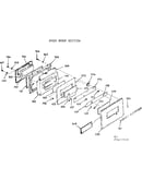 Oven door section