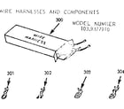 Kenmore 1039377910 wire harnesses and components diagram