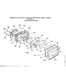 Oven door section