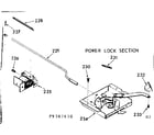 Kenmore 1039387610 power lock section diagram