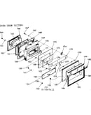Oven door section