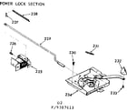 Kenmore 1039387611 power lock section diagram