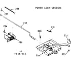 Kenmore 1039387612 power lock section diagram
