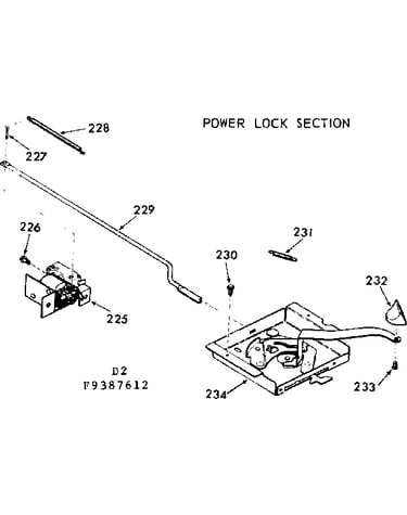 Power lock section