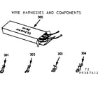 Kenmore 1039387612 wire harnesses & components diagram