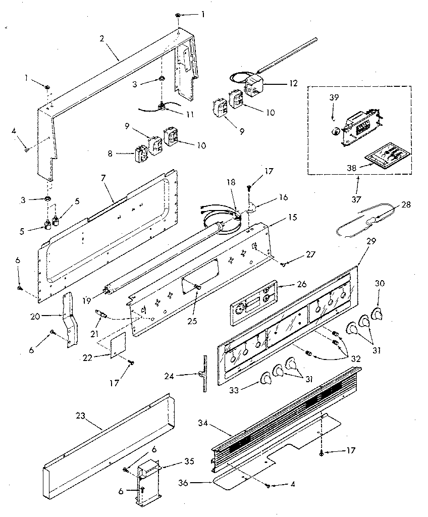 Backguard section