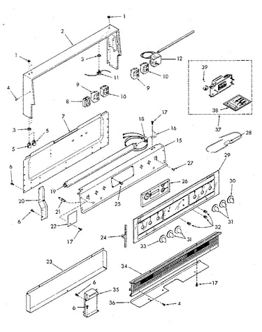 Backguard section
