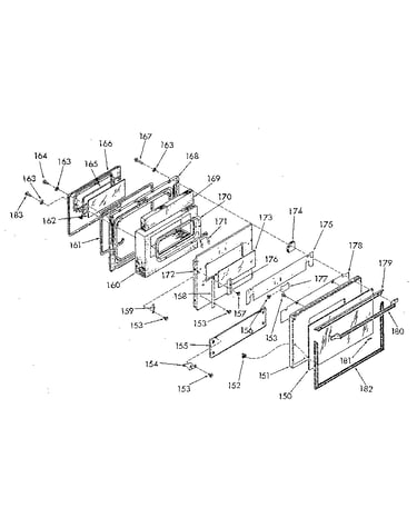 Oven door section