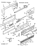 Backguard section