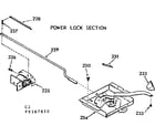 Kenmore 1039387810 power lock section diagram