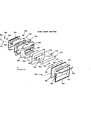Oven door section