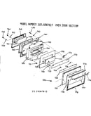 Oven door section
