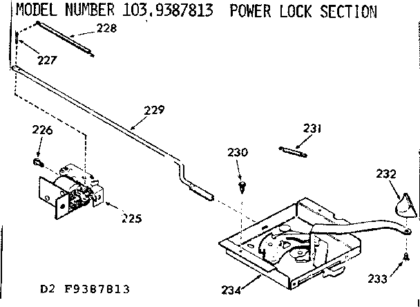 Power lock section