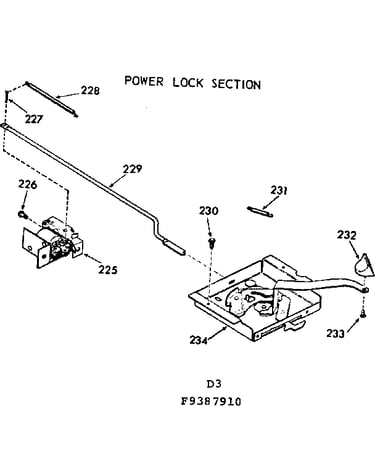 Power lock section