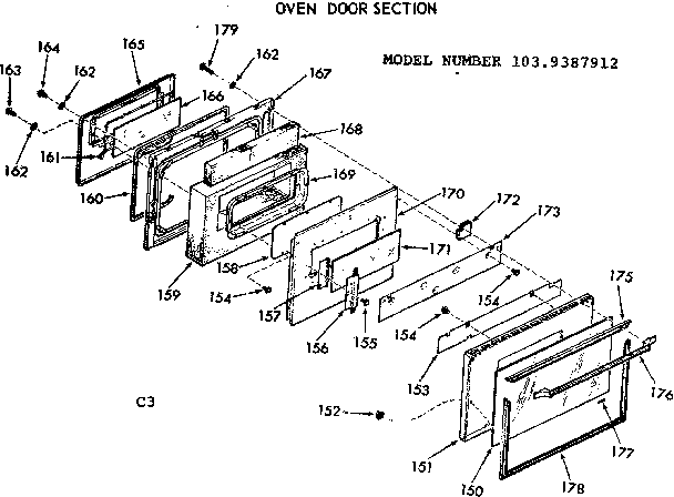 Oven door