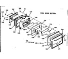 Kenmore 1039387914 oven door section diagram