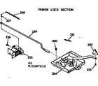 Kenmore 1039387914 power lock section diagram