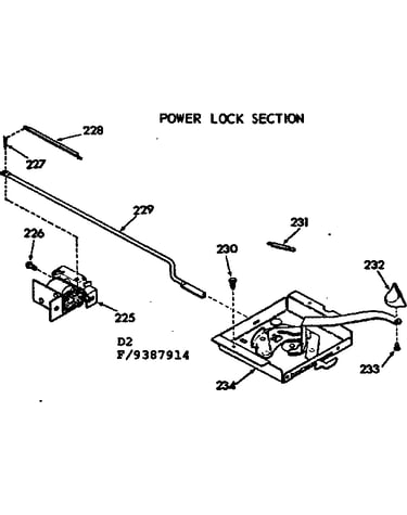 Power lock section