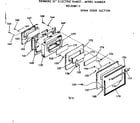 Kenmore 1039388110 oven door section diagram