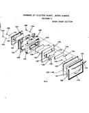 Oven door section