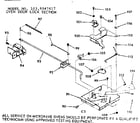 Kenmore 1039547617 oven door lock section diagram