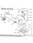 Oven door lock section