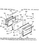 Oven door section