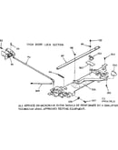 Oven door lock section