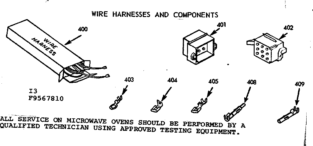 Wire harness and components