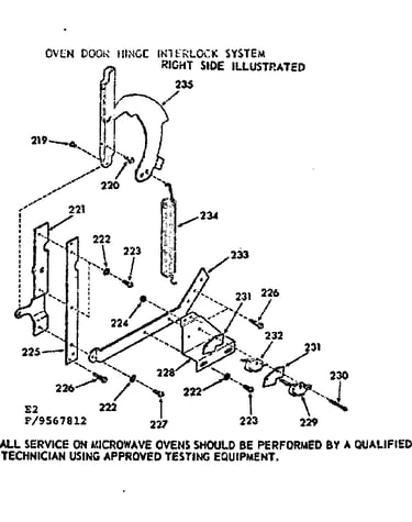 Oven door hinge interlock system