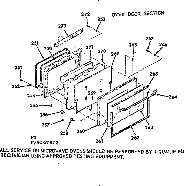 OVEN DOOR SECTION