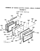 Oven door section
