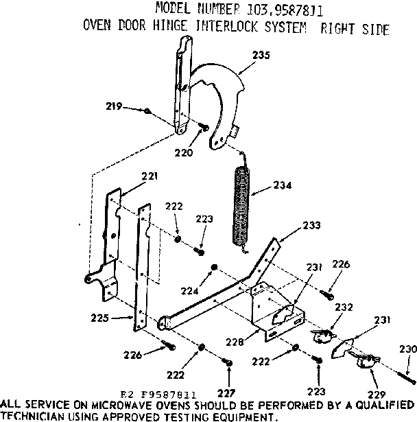 Oven door hinge interlock system