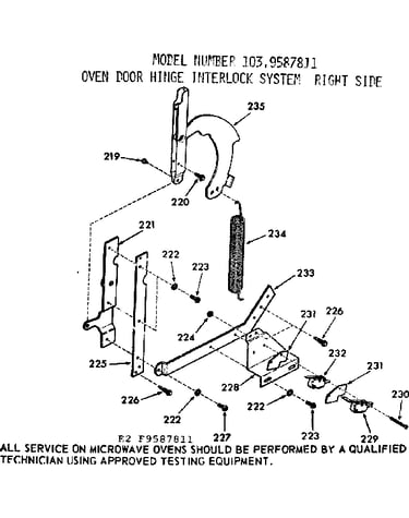 Oven door hinge interlock system