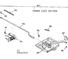 Kenmore 1039647910 power lock section diagram