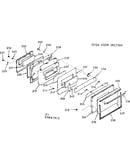Oven door section