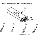 Kenmore 1039667004 wire harnesses and components diagram