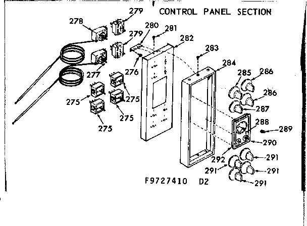 Control panel section