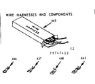 Kenmore 1039747443 wire harness and components diagram