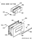 Oven door section