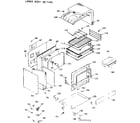 Kenmore 1039767660 lower body section diagram