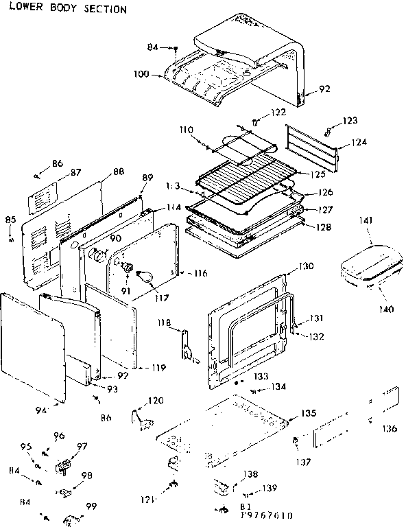 Lower body section